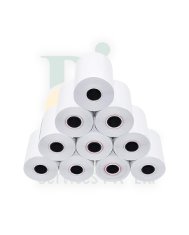 Priyam IT 58MM x 25 Mtr (2 Inch) (48 GSM) Thermal Paper Roll (Set of 10 Rolls)